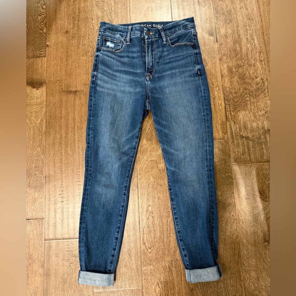 American Eagle Luxe Stretch BFF leggings blue size medium